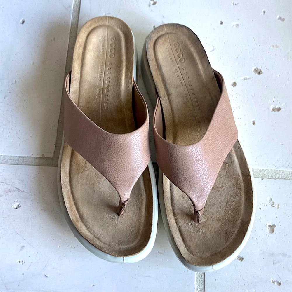 Ecco Corksphere Thong Sandal